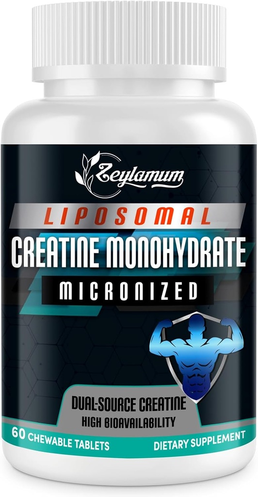 Creatine Chews Tabletισκία για Άνδρες & Γυναίκες, Creatine Monohydrate, 99% Απορρόφηση με Λιποσωμικά & Μικρονωμένα, 30 Μερίδες