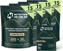 Go Whey proteini, 25g proteini + 5g Kretine – Single-Serve Travel Protein Toz – Chocolate (60-Pack)