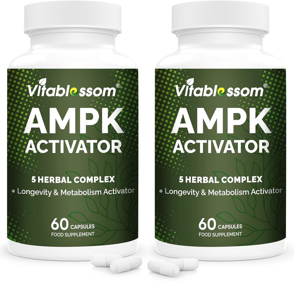 AMPK Activator Tamam, 1 Jiaogulan Gynostemma AMPK Metabolic Activator 120 Vegetarian Capsules (120 Kont(Pack of 2))