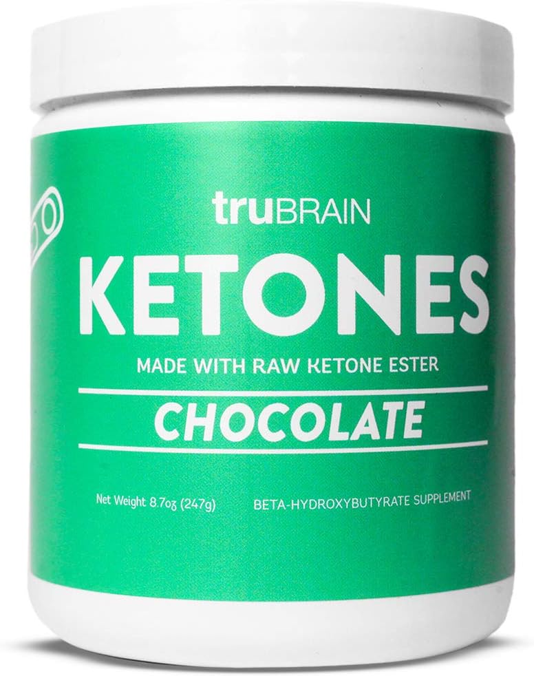 TruBrain Ketones - Ketone Ester + BHB Exojen Ketones | Destekler Enerji, Focus ve Ketosis | Tamam the Keto Diyet | Brain ATM (Chocolate)