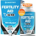 Erkek Ferttitude Supplements, Advanced Ferttitude Supplement for Men Optimal Sperm Count Motness & T-Level with Maca Root, Tribulus Terrestris, çinko, CoQ10, Pre Conception for Him, 90 Caps