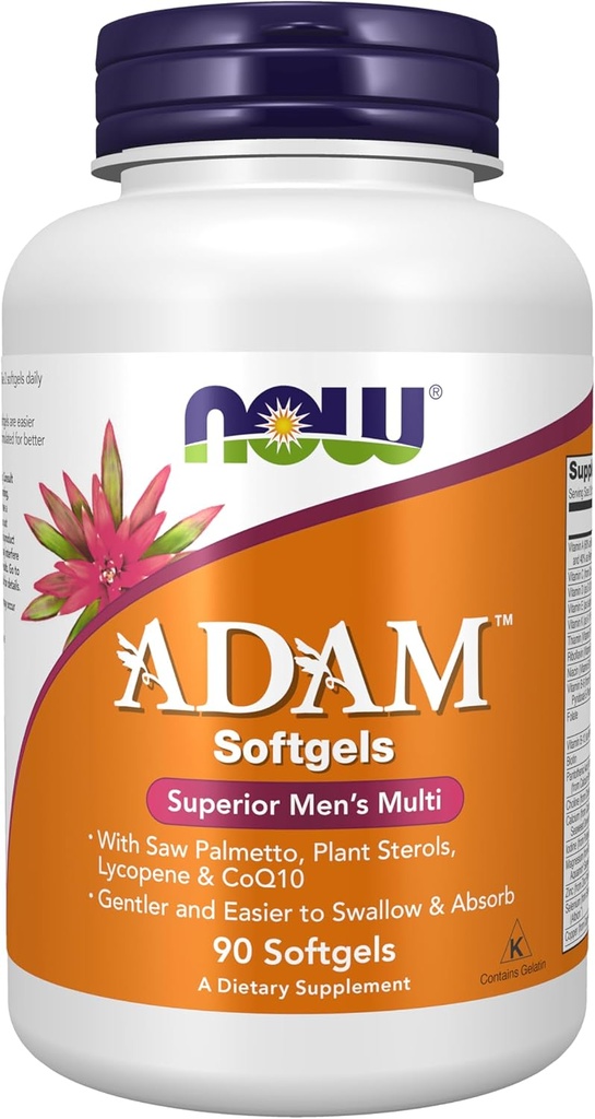 Şimdi Tamamlar, ADAMTM Men's Multivitamin with Saw Palmetto, Plant Sterols, Lycopene & CoQ10, 90 Softgels