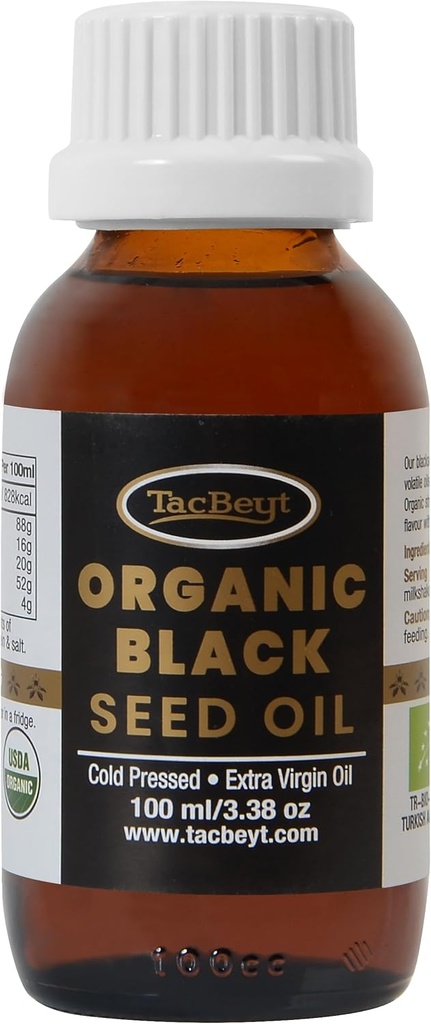 Güçlü Siyah Tohum Yağı Sıvı | 100% Organik Özel Tohum | En Yüksek Senmoquinone ve Volatile Oil | Türk Siyah Tohum Petrol | USDA sertifikalı, GMO, Cold-Pressed (Strong 3.38 Fl Oz)