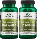 Swanson Double Strength Boswellia-Herbal Supplement Promoting Joint Support-Ayurvedic Herb for Joint Flexibility & Mobility Support-Made w/Boswellia Serrata Resin-(60 Capsules, 800mg Each) 2 Pack