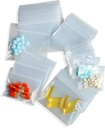 300 Packs Small Pill Çanta, 6 milyon Sturdy 3 Assorted Dimensions 2x1.85', 2.5x2.25', 3x2.75' Plastik Çanta, Reusable Bag Clear Zip Çanta, Pill Pouch Çanta