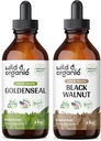 Άγρια & οργανική απόχρωση του χρυσού 4 fl oz & μαύρη απόχρωση του καρυδιού 4 fl oz