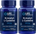 Hayat N-Acetyl-L-Cysteine (NAC) 600 mg, 150 Capsules (Pack of 2)