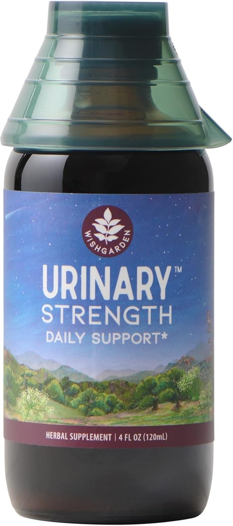 WishGarden Herbs Urinary Strength - Plant-Based Herbal Supplement with Cranberry, Uva Ursi & Usnea Supports Urinary Tract Health and Discomforts, Discovers Lymphatic Function, Microbial Balance, 4ozoz