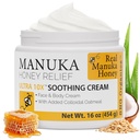 Super Natural Goods Manuka Honey Cream (16oz) – Tüm Cilt Tipleri Çocuklar ve Yetişkinler için Uygundur | Gerçek Manuka Honey Aloe Vera Juice ve Cocoa Butter