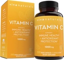 Viva Naturals Βιταμίνη C, 1000 mg, 250 κάψουλες χορτοφαγικών – με Citrus Bioflavonoids & Rose HIPS, Μη-ΓΤΟ για την Ανοσολογική Υποστήριξη & Αντιοξειδωτική Προστασία