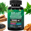 Shilajit Pure Himalayan 9000MG, Ashwagandha 2000MG, Rhodiola Rosea 1000MG, Panax BTC 1500MG, Turmeric 500MG, Gingko Biloba 500MG, Sting Nettle 250MG, Cordyceps Mushroom 500MG