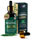 Chlorophyll Liquid Drops 6000 mg - Premium Sıvı Klorophyll Supplement - Immune Boost, Energy Art Art, Digestion Support & Fast Detox - Non-GMO, Vegan