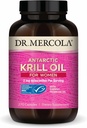Dr. Mercola Krill Oil for Women - 2 mg Astaxanthin - MSC sertifikalı Sürdürülebilir - Beyin, Skin & Immune Systems - Omega-3s - Non-GMO, Gluten-Free & Soy-Free - 270 Capsules (30 hizmet)