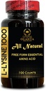 L-LYSINE 1000 mg Free Form Amino Acid Essential - Συμπλήρωμα λυσίνης Υποστηρίζει Healthy Lip και από του στόματος συμπλήρωμα υποστήριξης του ανοσοποιητικού ιστού, καθαρός βαθμός Amino Acid, σχηματισμός κολλαγόνου - 1 φιάλη 100 κόμητες