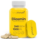 Diosmin 1000 mg Gelişmiş Formula - Circulatory Health Support için 240 Capsules, 4-Month Supply, Non-GMO, ABD'de Made - Daily Wellness Supplement Supplement Supplement