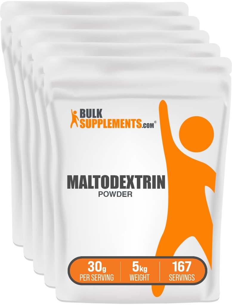 BulkSupplements.com Μαλτοδεξτρίνη σε σκόνη - Συμπλήρωμα μαλτοδεξτρίνης για την ενίσχυση της ενέργειας, βαθμού τροφίμων - Χωρίς γλουτένη & χωρίς γλουτένη, 30g ανά σερβίροντας, 1kg (2,2 lbs) (πακέτο των 1)