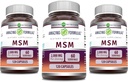Amazing Formulas MSM (Methylsulfonylmethane) Tamam | 2000 Mg Per | Capsules | Non-GMO | Gluten Free | Made in USA (3 Pack, 120 Count)