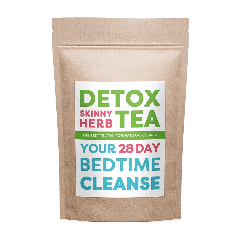 28 Days Bedtime Cleanse: Detox Skinny Herb - Etkili Detox Çay, Destek Temiz,% 100 Doğal