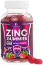 Çinko Gummies 50 mg - Bone Skin & Immune Support Health Gummy & Premium Antioksit Yetişkinler için kullanılabilir - Yüksek Abors Vegan, Gluten Free çinko Supplements Vitamin - Tasty Berry Flavor - 120 Gummies