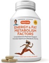 ANDREW LESSMAN Enerji ve Fat Metabolism Faktörleri 360 Capsules - Carnitine, Green Tea, Guarana, BTC, B-Complex ile Optimum Fat Yakışır. Swallow Capsules kolay