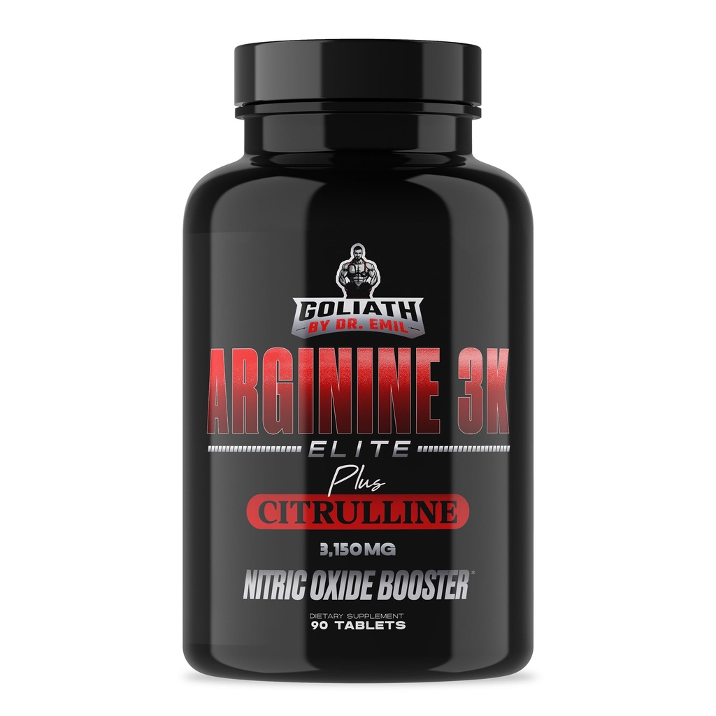 Dr. Emil - Elite L Arginine (3150mg) + L- Citrulline Υψηλότερη Δόση - Συμπλήρωμα νιτρικού οξειδίου για την Αγγειότητα, την Αντοχή και την Υγεία της Καρδιάς (AAKG και HCL) - 90 δισκία