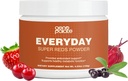 GenoPalate Everyday Super Reds, Antioksi Superfood Mix with Beet Root, Cranberry, Hibiscus, Acai & Probiyotiks, Kalp ve Digestive Health, Vegan, 30 Hizmet