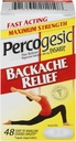 Percogesic Backache Relief Pain Reliever, maksimum Güçlü, 48 Tablet