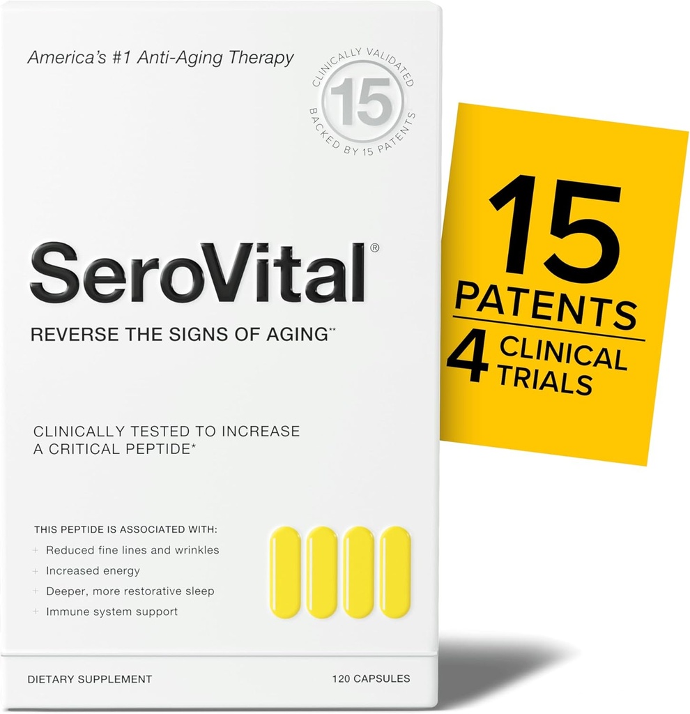 Serovital Renewal Kompleksi - Anti Aging Supplements - Amino Asits - I - Geliştirilmiş Enerji ve Immunity, Better Deeper Sleep, 30-Day Supply