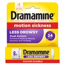 Dramamine Κίνηση Ασθένεια Λιγότερο υπνηλία, Ταξίδι Vial, Multicolor, 8 κόμης