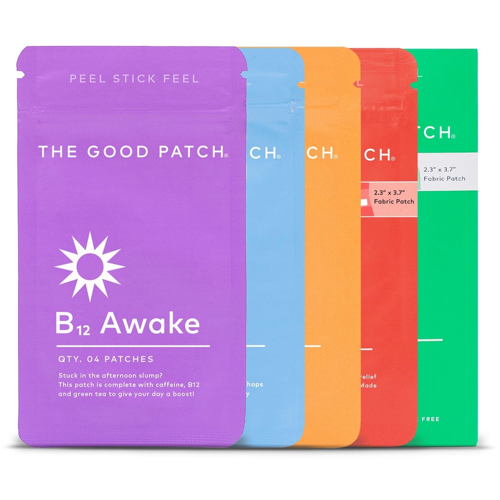 The Good Patch All The Plant Patches Karma Sche. Life's Untimely için mükemmel, ancak Common Ailments. 5 Varieties: B12 Awake, Dream, Rescue, Rise, Relief (20 Total Patches)
