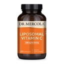 Dr. Mercola Liposomal Vitamin C - Brain, Heart, Eye & Immune Support - Bio available C - Non-GMO, Gluten-Free & Soy-Free - 180 Capsules (90 hizmet)