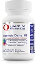Quantum Nutrition Labs Probiotic Daily 18 - Probiotics for Digestive Health, Probiotics for Women and Men with Lactobacillus Acidophilus, Reuteri for Healthy Gut Microbiome - 30 Vegetarian Caps