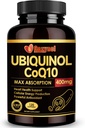 Ubiquinol CoQ10 400 mg Softgels with Vitamin E & Omega-3, Max-Abxia Coenzyme Q10, Güçlü Antioksi, Supports Heart Health & Energy-Production,120