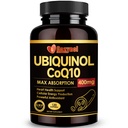 Ubiquinol CoQ10 400 mg Softgels with Vitamin E & Omega-3, Max-Abxia Coenzyme Q10, Güçlü Antioksi, Supports Heart Health & Energy-Production,120