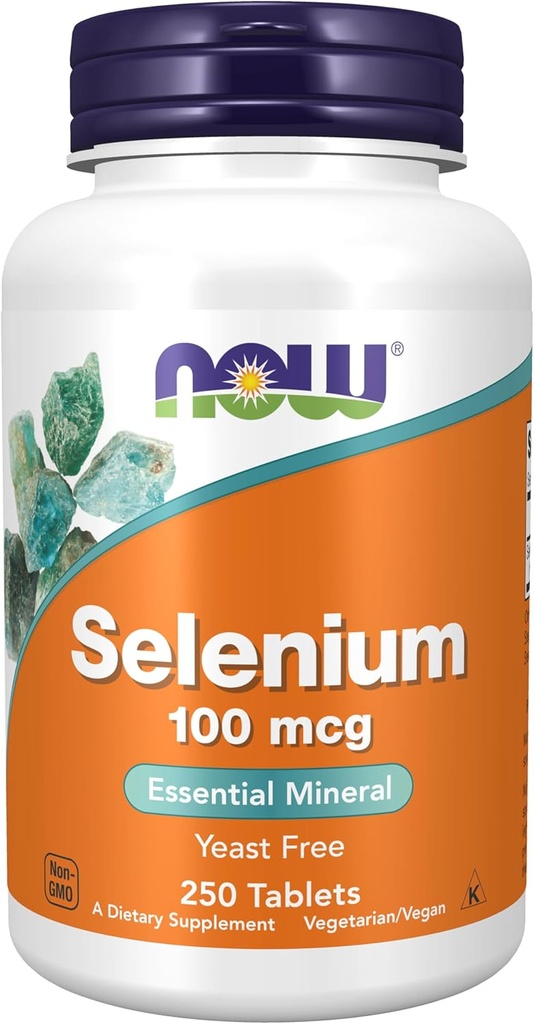 Şimdi Gıdalar Tamamlar, Selenium (L-Selenomethionine) 100 mcg, Essential Mineral*, 250 Tablet