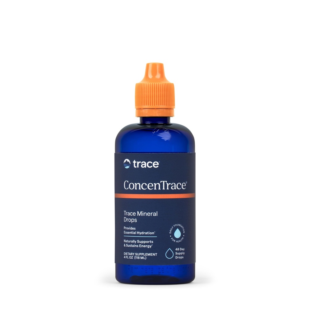 Trace Minerals ConcenTrace Trace Mineralleri - Bone & Ortak Destek için Sıvı Supplement - Aids Hydration & Electrolyte Restoration - Unflavored-Origin, 4 fl oz (48 hizmet)
