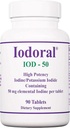 Optimox Iodoral 50 mg Supplement - P properties Iodide Tabletler, Yüksek Potency Iodine Supplements, Thyroid Support, Vitamins & Minerals - 90 Count Count