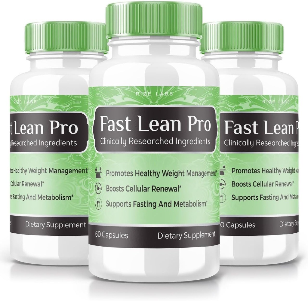 Laboratuarları - Hızlı Lean Pro Diyetary Supplement, Advanced Formula Capsules For Extra Strength, Non GMO, Sağlıklı Kilo Yönetimi (180 Capsules) (Official Pack of 3)