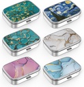 Pill Box 2 Karşılaştırma Küçük Pill Vakası, Pocket veya Purse Pill Organize Pill Konteynerleri Vitaminler, İlaçlar, Balık Yağı ve Supplements 4 Creation)