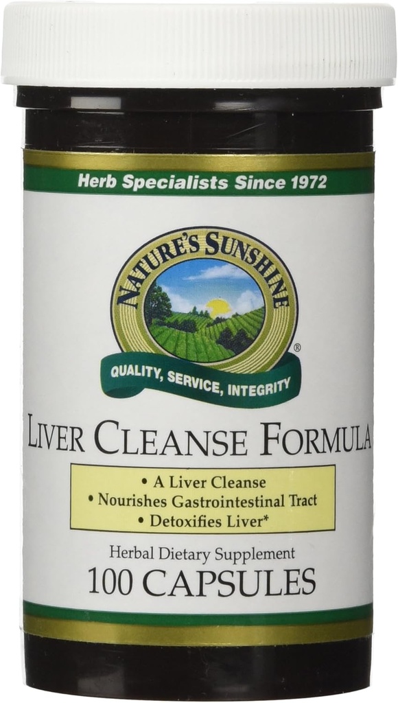 Nature's Sunshine Liver Cleanse Formula, 100 Capsules | Herbs'in bir parçası Liver ve Gallbladder Temizleme ve Detoxification sayesinde