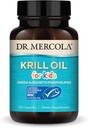 Çocuklar için Dr. Mercola Krill Oil - 320 mg Krill Oil - MSC Onaylandı - Beyin ve Vücut Gelişimi - Abspholipid Form - Non-GMO, Gluten-Free & Soy-Free - 60 Capsules