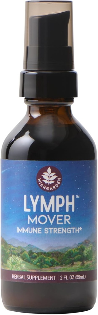 WishGarden Herbs Lymph Mover Immune Strength - Natural Herbal Lymphatiage ve Lympha Cleanse Supplement with Echinacea for Immune Support, Supports Health Lymphatic System Function, 2oz