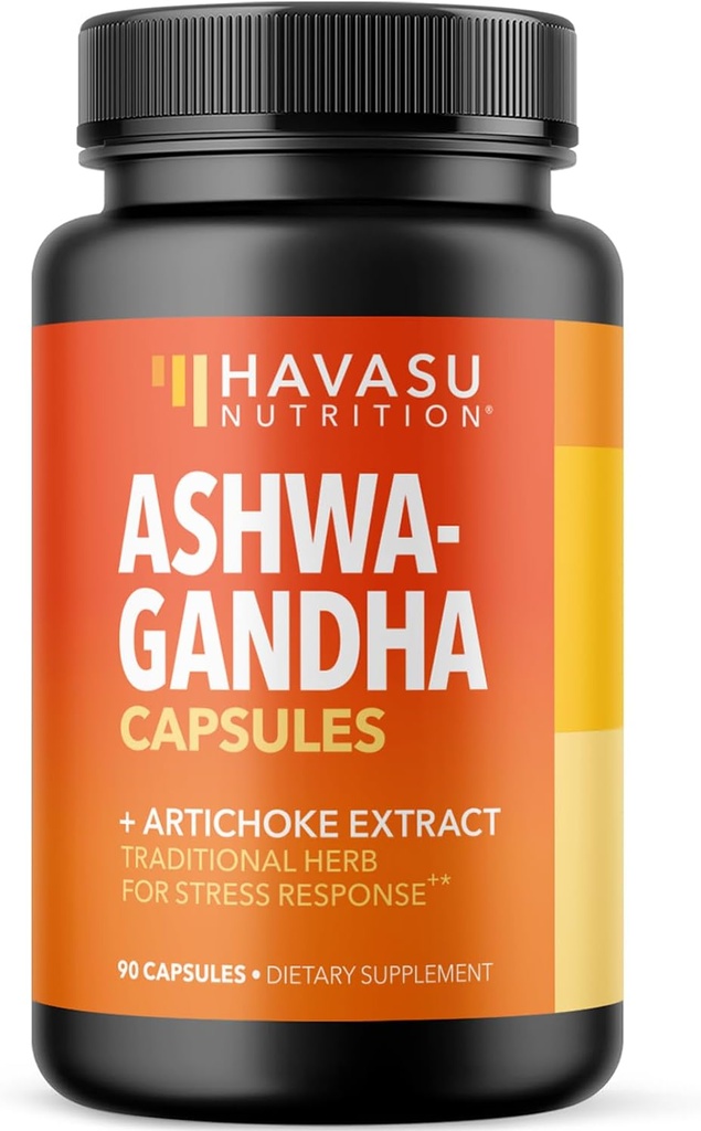 Adchoke Extract ile 1000 mg - Stres için Ashwagandha Capsules, Mood ve Enerji Desteği - Erkekler ve Kadınlar için Uyum Herbal Desteği - 90 Vegan, Non-GMO Capsules, 45 Hizmetler