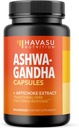 Adchoke Extract ile 1000 mg - Stres için Ashwagandha Capsules, Mood ve Enerji Desteği - Erkekler ve Kadınlar için Uyum Herbal Desteği - 90 Vegan, Non-GMO Capsules, 45 Hizmetler
