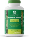 Amazing Grass Greens Mix Superfood Capsules: Super Greens with Organic Spirulina, Chlorella, Beet Root Toz, Digestive Enzymes & Probiyotiks, 150 Capsules (Pazar Mayıs Vary)