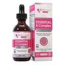 Temel B Kompleksi - Daily Vegan B-Complex Sublingual Liquid Drops w/Methyl B12 (2oz / 60 ml Şişe) - 60-Day Supply