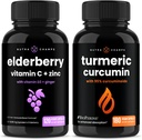 Κάψουλες NutraChamps Elderberry και Turmeric Curcumin