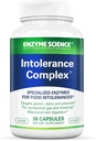 Enzyme Science Intolerance Complex, 30 Capsules Comprehensive Support for Common Digestive Sensitivities Gluten, Casein, Phenol Sensitivities, and Complex Carbohydrates Intolerance Relief