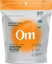OM Mushrooms Master Mix Mushroom Toz – Organik Mushroom Supplement with 10 Mushrooms and Ashwagandha - Support Immunity, Gut Health & Stress Relief, 6.34 oz (80 hizmet)