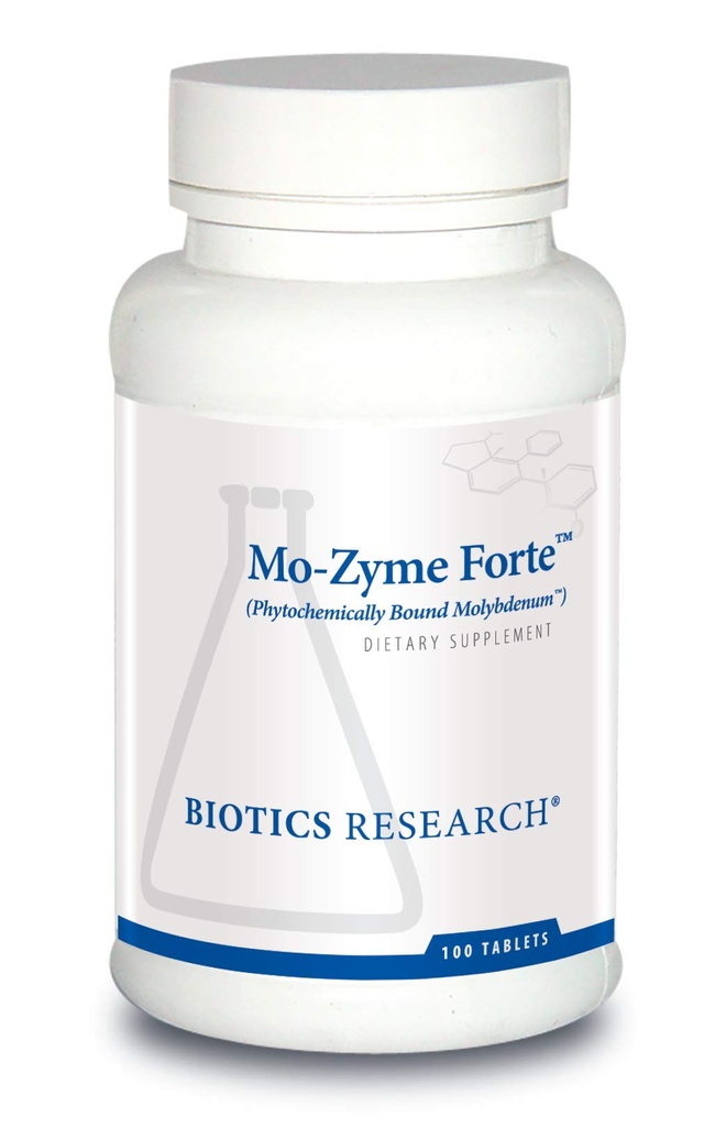 Βιοτική Έρευνα MoZyme Forte Μολυβδαίνιο 150 mcg, Ηπατική Υποστήριξη, Αποτοξίνωση, Ουσιαστικό στοιχείο ανίχνευσης, Υγιής Μεταβολισμός, Αντιοξειδωτικό Υποστήριξη 100 δισκία